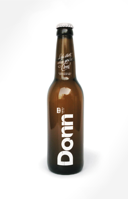 Donn Beer bottle - logo ontwerp - packaging - branding