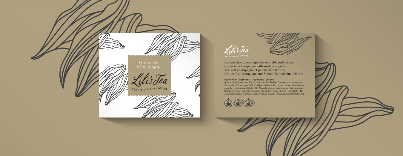 Lili's Tea packaging